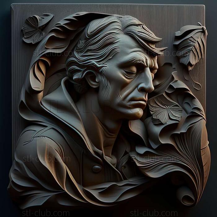 3D мадэль Томас Берч, американский художник (STL)